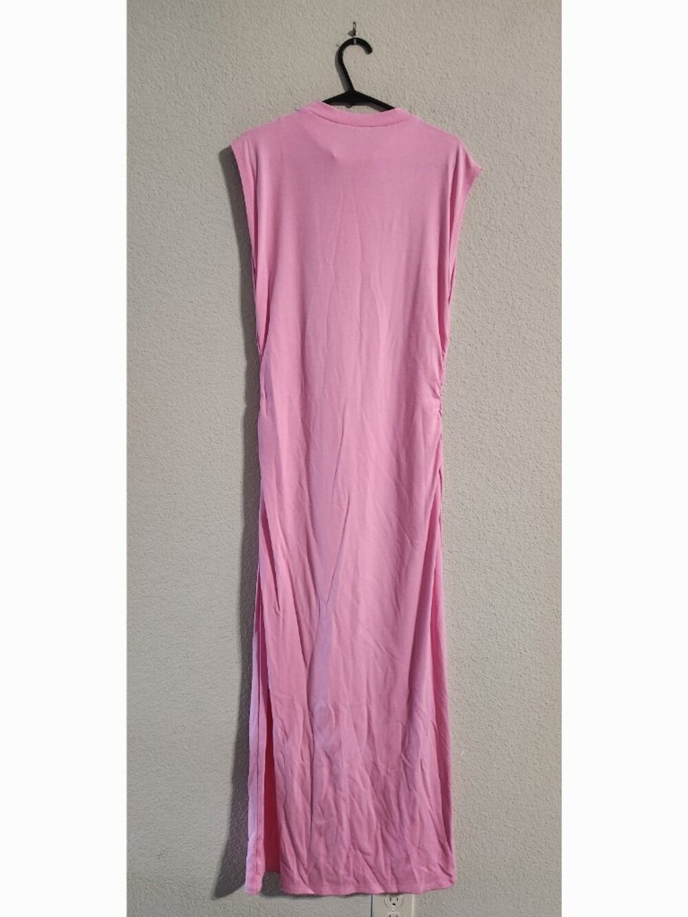 Gianni Bini NWOT Knit Mock Neck Cap Sleeve Bodycon Midi Dress Pink medium - Picture 7 of 8